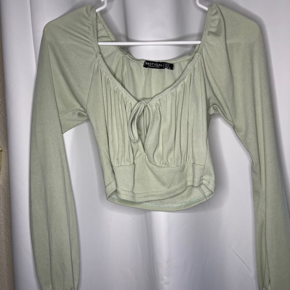 NastyGal Cropped Long Sleeve